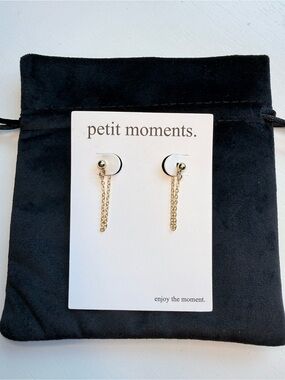 Petit Moments Gold Chain Drop Earrings
